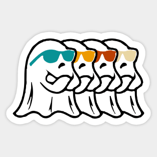 This Is Boo Sheet Ghost Retro Halloween Costume Sticker